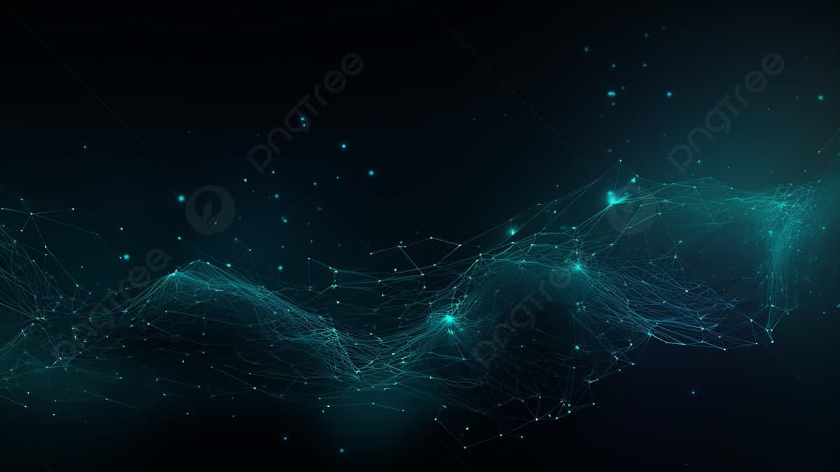 Abstract futuristic background with interconnected lines on a dark canvas, evoking a sense of global technology and communication networks.